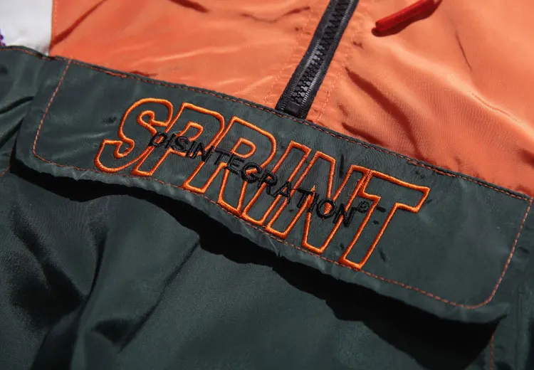 Color Block Patchwork Hooded Jackets 8