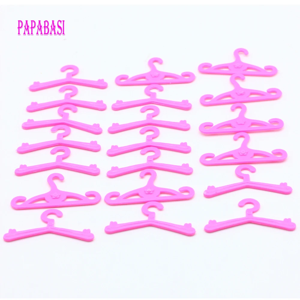 

20pcs/set Clothes hangers accessories for barbie doll girl gift toy