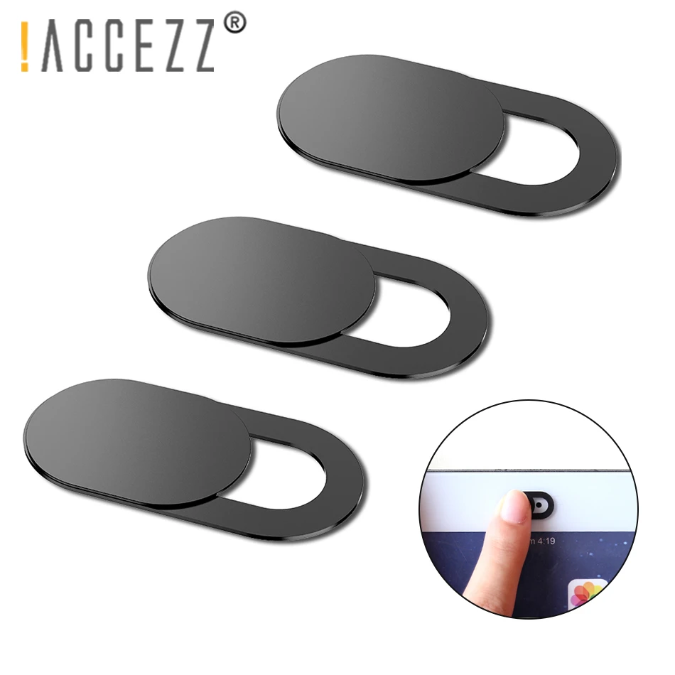 !ACCEZZ WebCam Cover Shutter Magnet Slider Plastic For iPhone Web Laptop PC For iPad Tablet Camera Mobile Phone Privacy Sticker