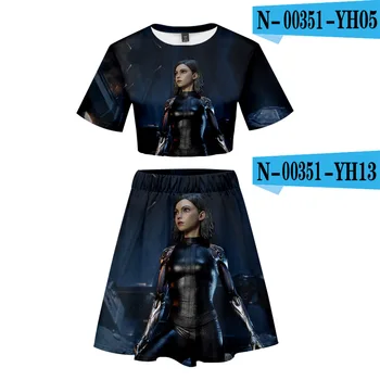 

2019 New Hot Movie Alita: Battle Angel 3D Print leisure suit Men/Women Hip Hop Streetwear 90s Boy HipsterClothes