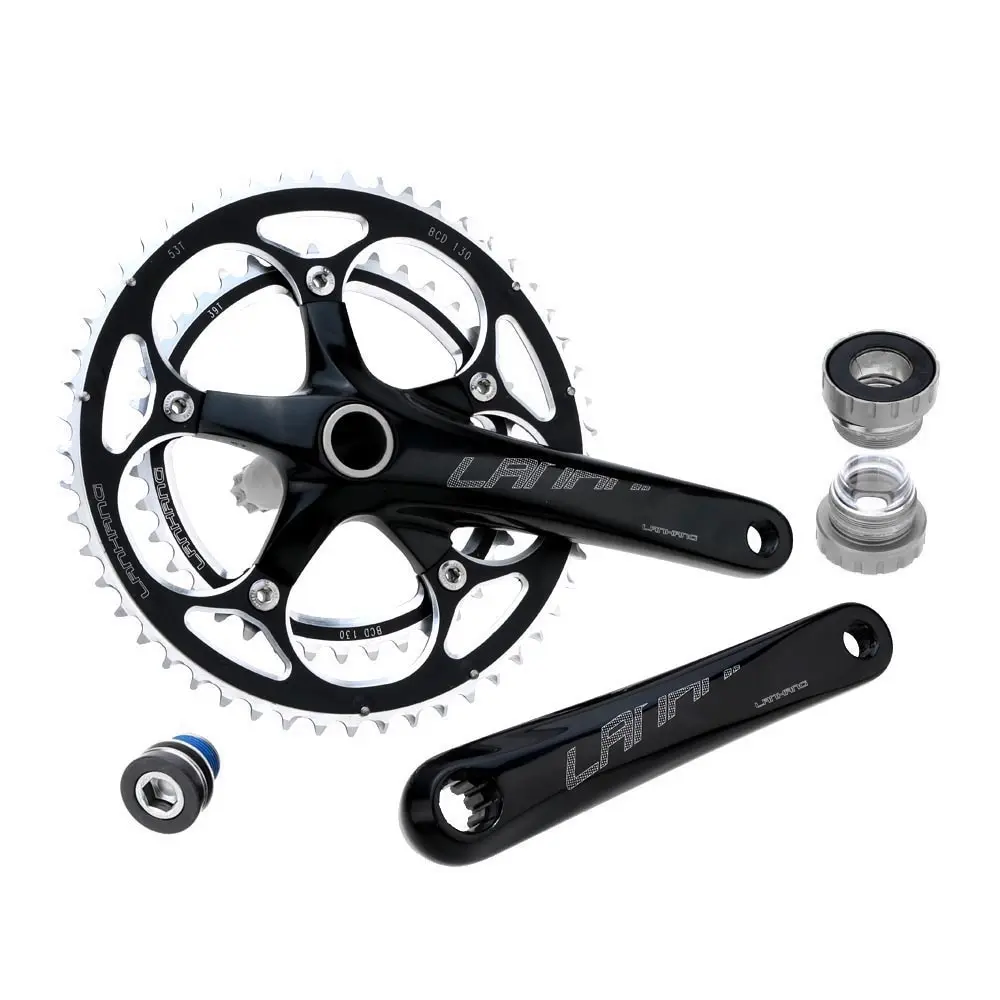 

CNC Aluminum Alloy 39-53T Teeth Chainwheel Crank Crankset Sprocket Axle Bicycle Parts High Quality Road Bike Bicycle Crank