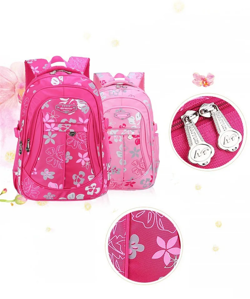 Новые модные школьные сумки с цветочным принтом большой емкости для девочек, брендовый женский рюкзак, дешевая сумка через плечо, детских рюкзаков