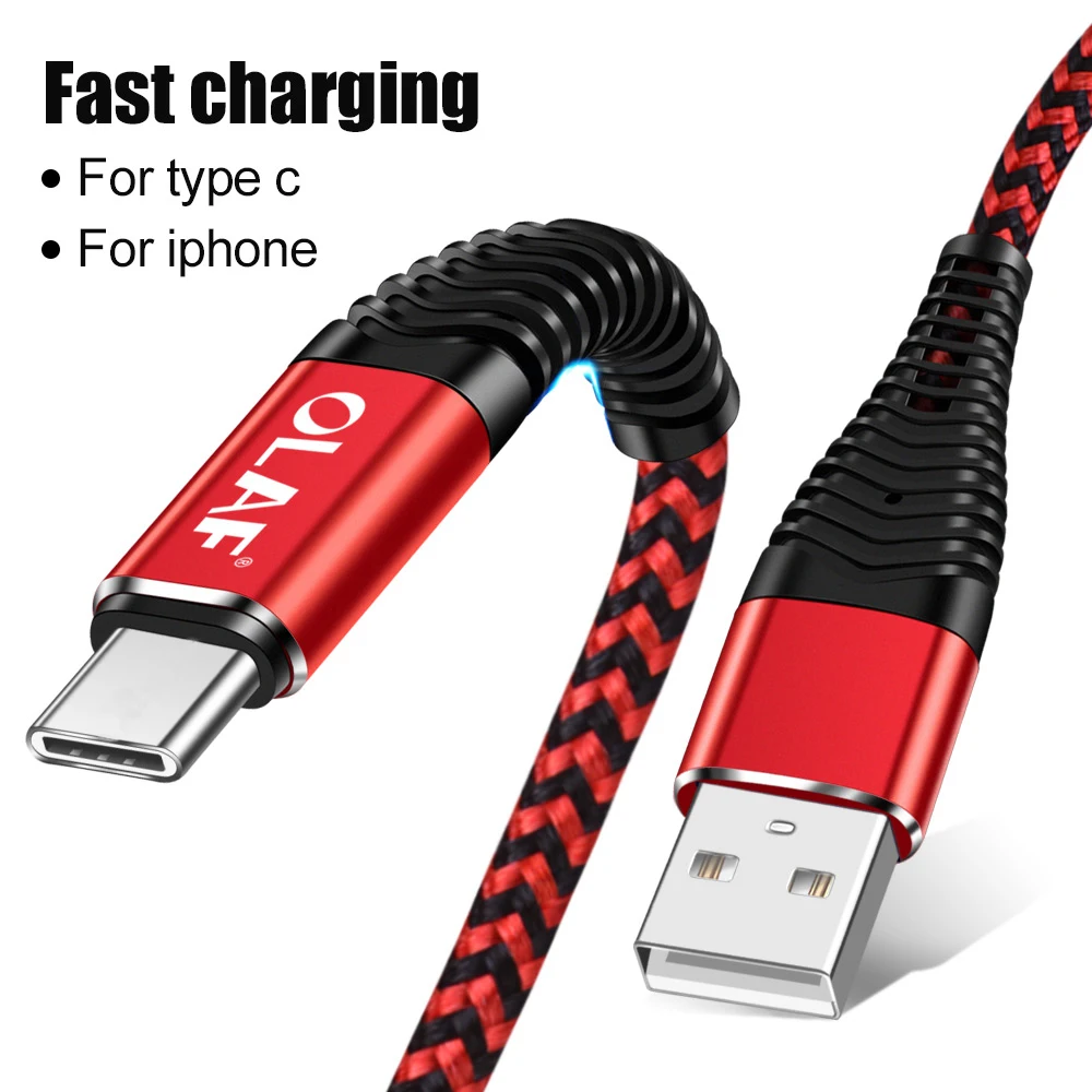 OLAF USB Cable For iPhone Charging Charger Cable For iPhone XS Max XR X