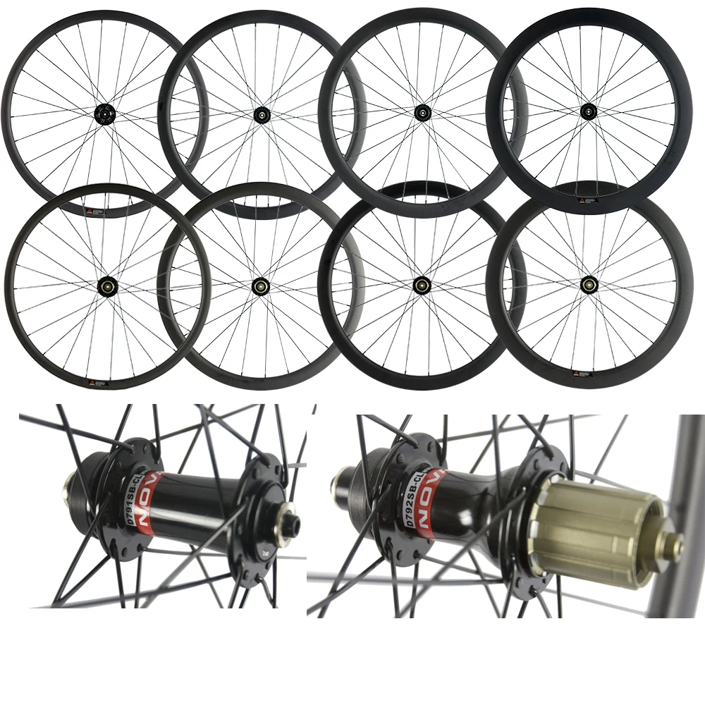 

Disc Brake Center Lock Hubs 30/40/45/50/55/60/88mm Carbon Clincher Cyclocross Wheels Carbon Bike Bicycle Disc Wheelset