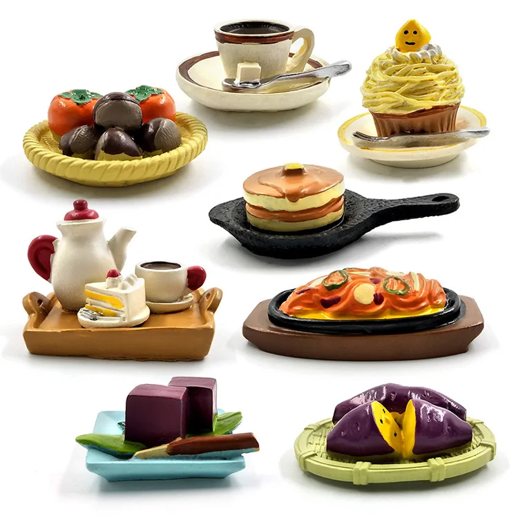1//6 Mini Dessert Modell Simulation Lebensmittel Spielzeug Schokoladencreme