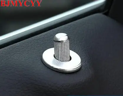 Bjmycyy 4 шт. Chrome Интимные аксессуары дверь стопорное кольцо отделка для Mercedes Benz C Class w205/e класса W213/КЗС класс стайлинга автомобилей