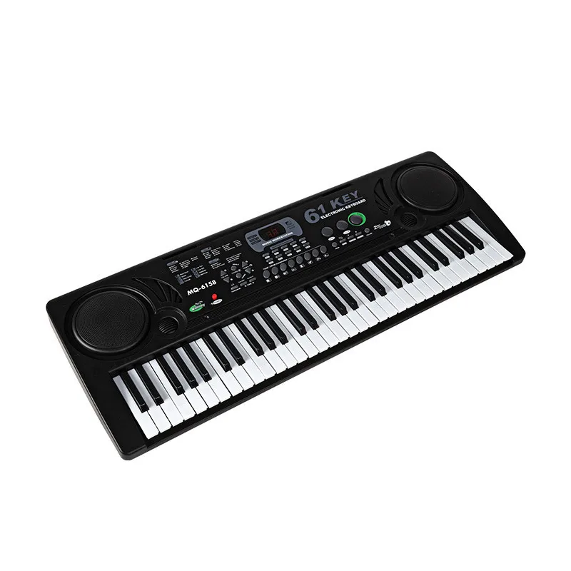 Высокое качество 61 Ключи цифровой музыкальная клавиатура пианино электронный ключ доска органы с микрофоном для детей и взрослых