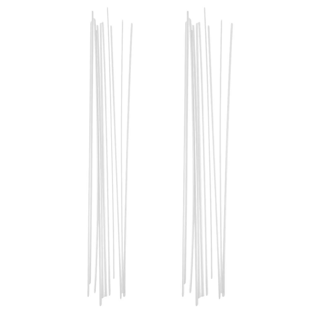 10Pcs ABS Double-channel Strip Plastic Rod Architectural Model Making Building DIY Sand Table Model Material Rod Sticks