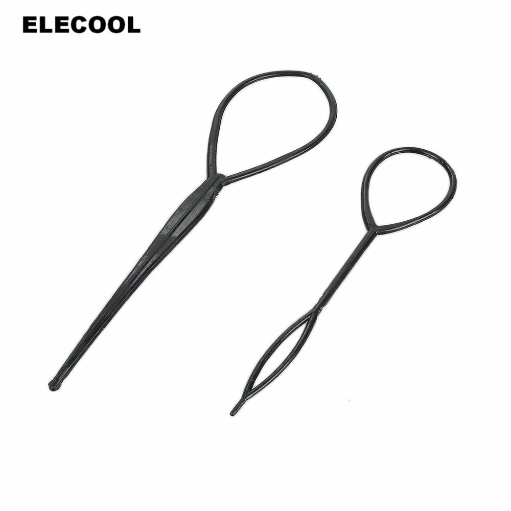 

ELECOOL New 2pcs/Set Plastic Magic Tail Hair Braid Ponytail Styling Maker Clip Tool for Women Beauty