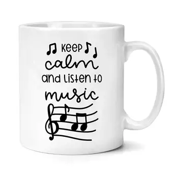 

Keep Calm and Listen To Music Gift Mug
