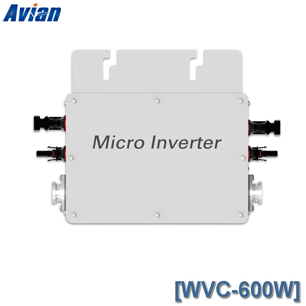

600W 120V/230V Solar Grid Micro Inverter 22-50VDC RS232 Communication MPPT Maximum Power Point Tracking Function IP65 Waterproof