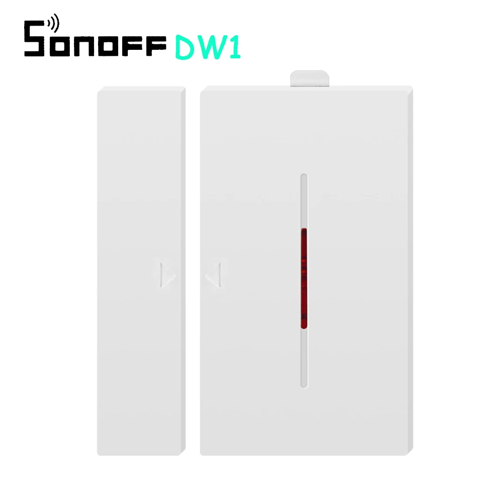 

SONOFF DW1 Sensor 433Mhz Door Window Wireless Automation Modules Sensor Compatible With RF Bridge For Smart Home Alarm Security