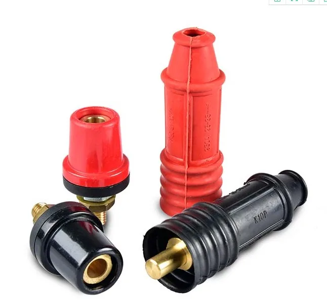 

1set Welding machine K10P pure copper connector 250A/300 welding wire fast plug