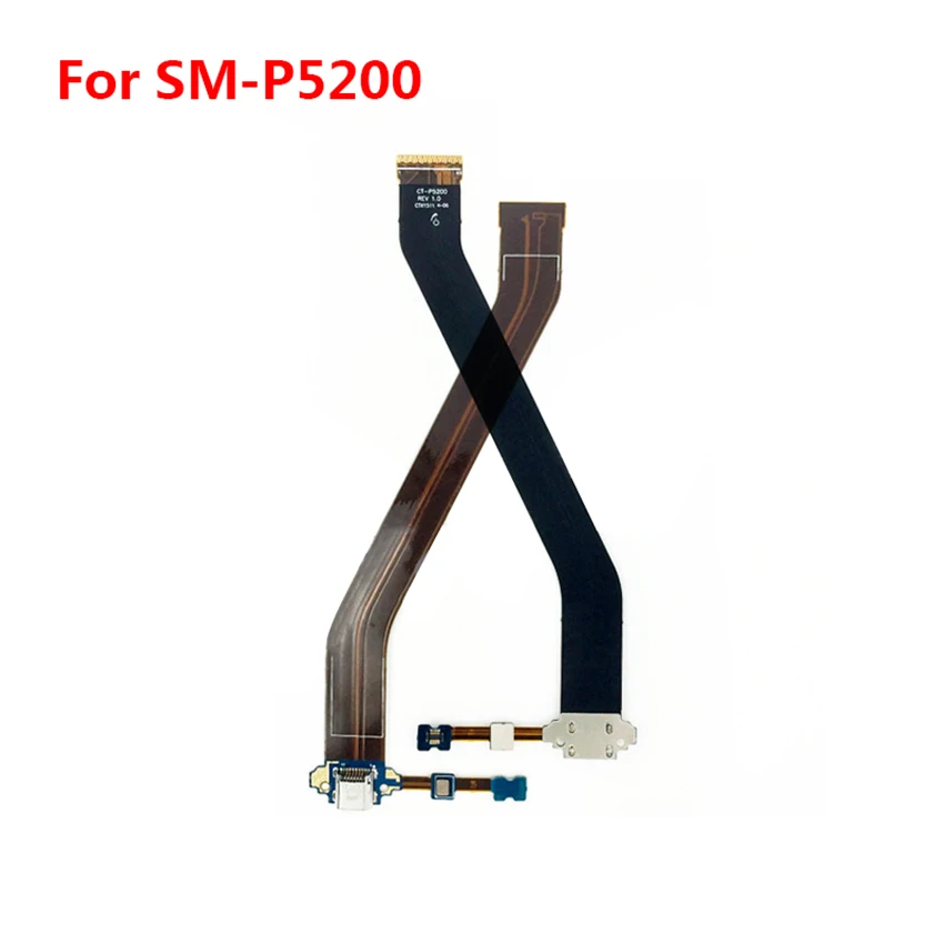 

USB Charger Jack Socket Connector Dock MIC Flex Cable For Samsung Galaxy Tab 3 10.1 P5200 P5210 GT-P5200 GT-P5210 Charging Port