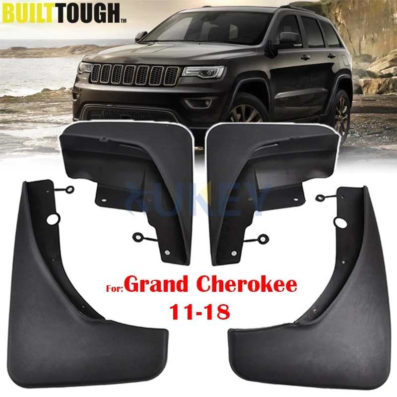 Комплект передних и задних автомобильных брызговиков для Jeep Grand Cherokee WK2 2011 2018