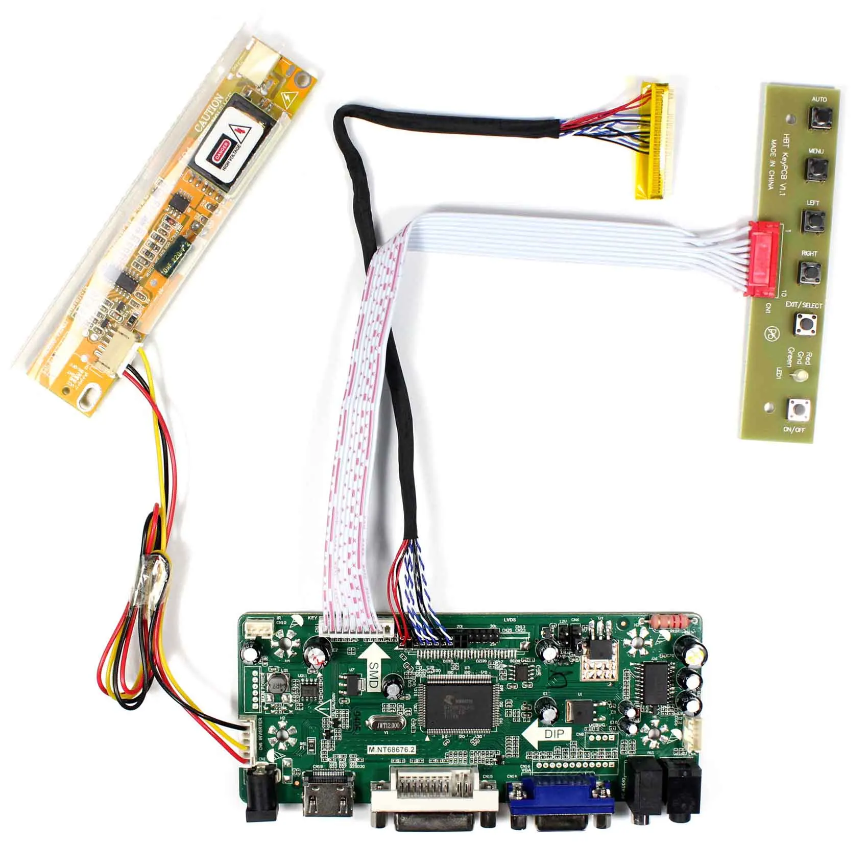 

HDMI VGA DVI Audio LCD Driver Board For 15inch LTN150XB B150XG02 1024x768 LCD Screen