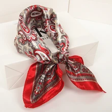 50*50 см, женский шарф, маленький, высокий, мягкий, квадратный, декоративный, многофункциональный, с рисунком, на голову, шелковый шарф, модные женские шарфы