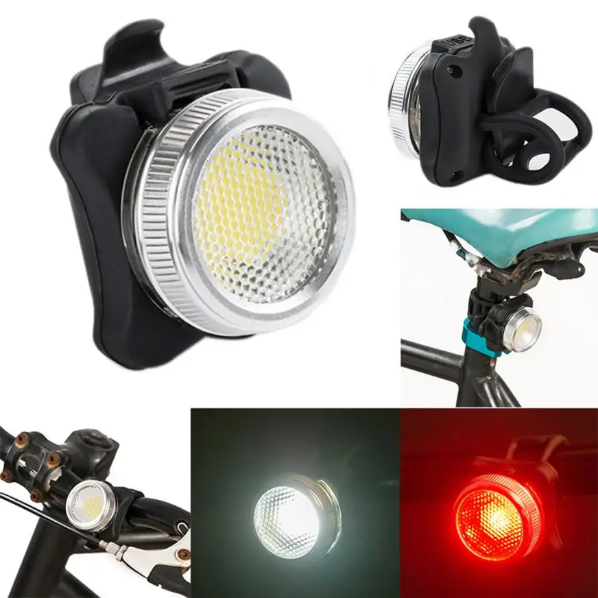 

snowshine2 #5022 USB Rechargeable Cycling Bicycle Bike COB LED Head Front Rear Tail Light