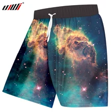 UJWI мужские шорты летние 3D принт Космическая Звезда доска шорты облака пляжные шорты Hombre хип хоп Уличная одежда для фитнеса повседневные шорты