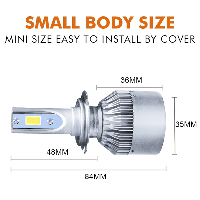 Рио лампы h4 led 55 Вт 7600lm 6000 К 12 В УДАРА супер Привет ближнего Kia рио седан тюнинг