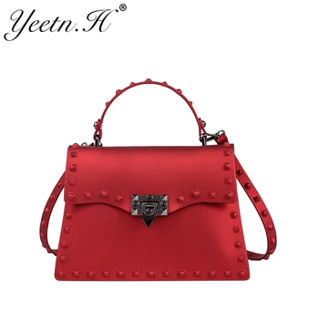 

Half Moon Silica Gel Totes Handbags & Crossbody Bags Pvc Single Casual Women Candy Cover Soft Flap Pocket Bolsa Feminina Sac