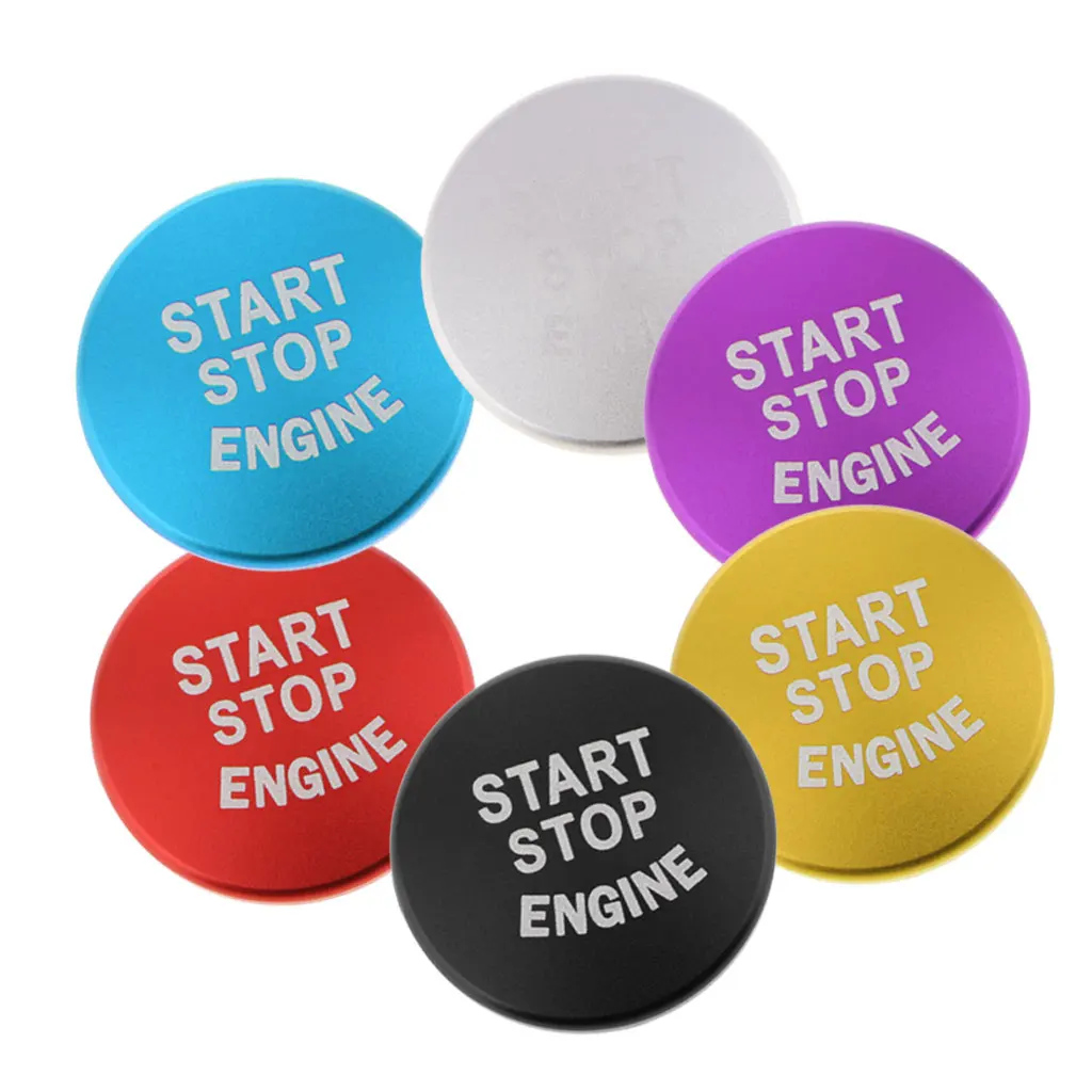 

1 Pcs Car Engine START Button Replace Cover STOP Switch Accessories For BMW 1 2 3 4 Series F30 F20 F32 X1 F48 F45 Etc Aluminum