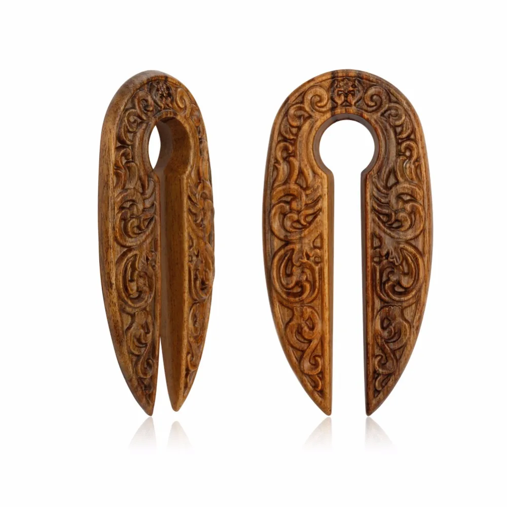 2018 KUBOOZ Piercing new arrival ear plugs wood tunnels piercing body