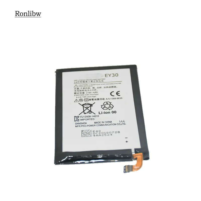 Аккумулятор Ronlibw EY30 SNN5945A 2160 мАч Сменный аккумулятор для Motorola Moto X 2nd X2 XT1092