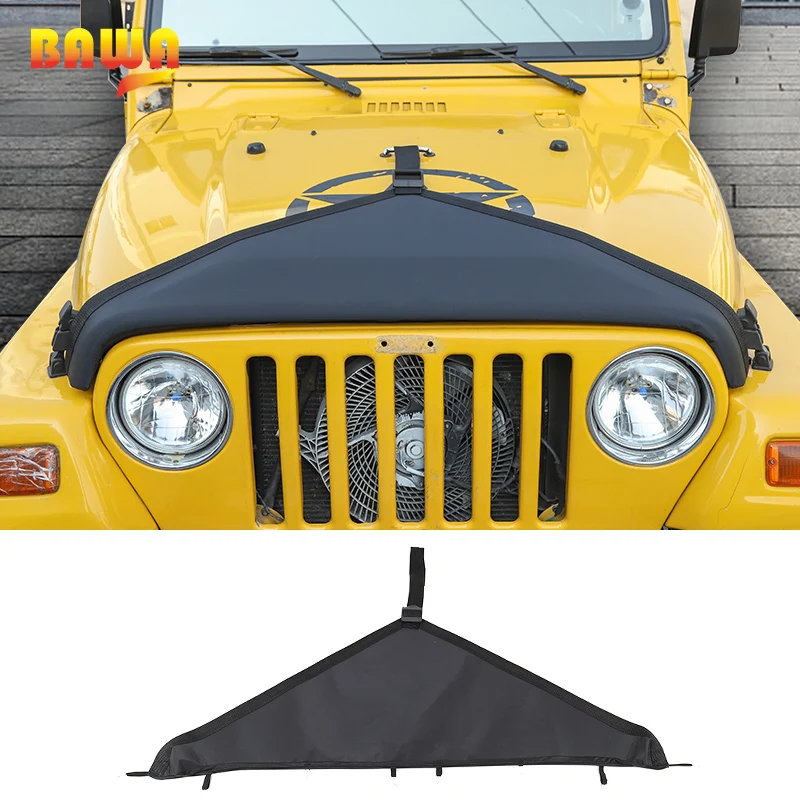 Автомобильные чехлы BAWA для Jeep Wrangler TJ 1997 2006 крышка двигателя украшение головки