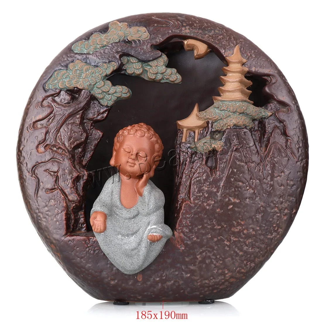 

Home Decor Mountain River Backflow Incense Burner Small Buddha Smoke Waterfall Incense Holder Censer Use In Home Office Teahouse