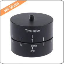 Liga de alumínio de 360 Graus 60 Minutos Time Lapse Estabilizador Panning Rotating Tripé Adaptador de Tripé para Gopro Camera Esporte