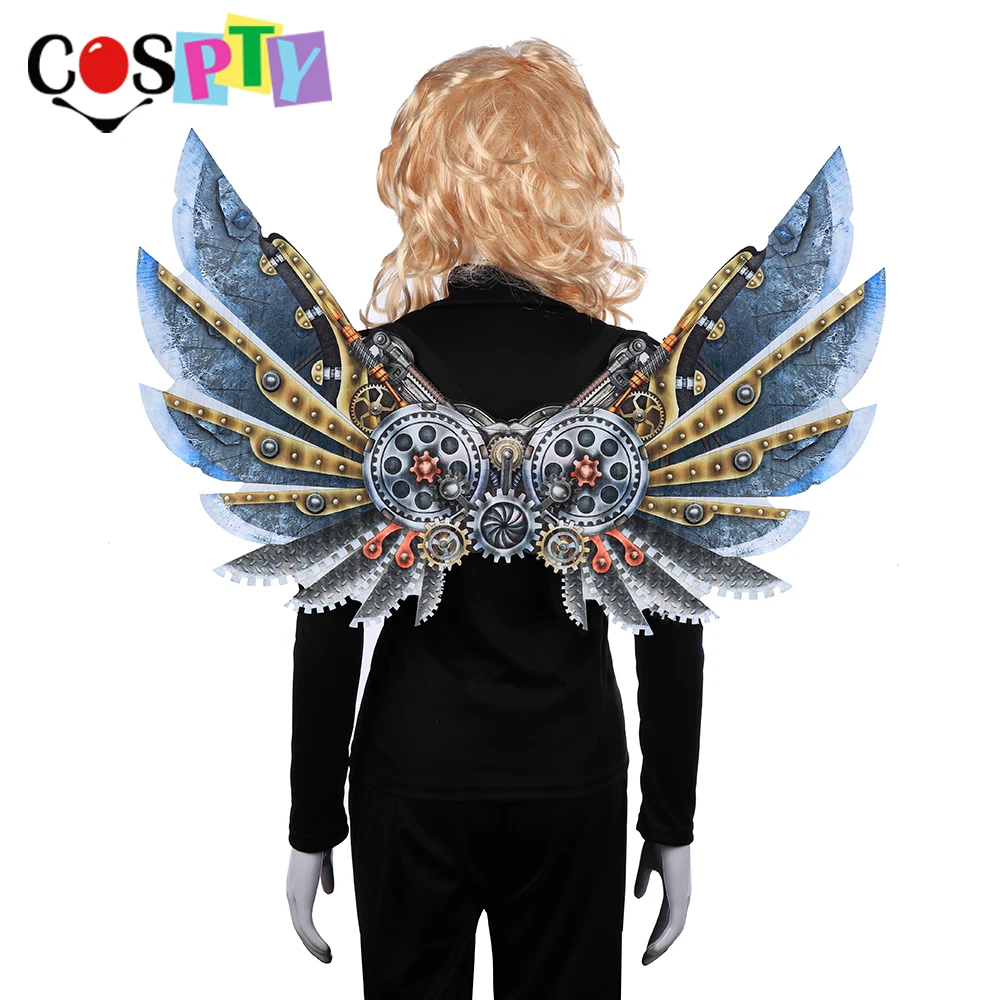 

Cospty Carnival Fiesta Vintage Cyber Steam Punk Accessories Gear Cosplay Wings Steampunk Costume