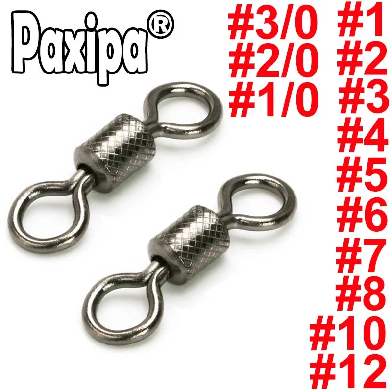 

20pcs Lot Fishing Swivels Stainless steel Brass Ball Bearing Swivel Solid Rings Rolling Swivel for Carp Fishing Accessories