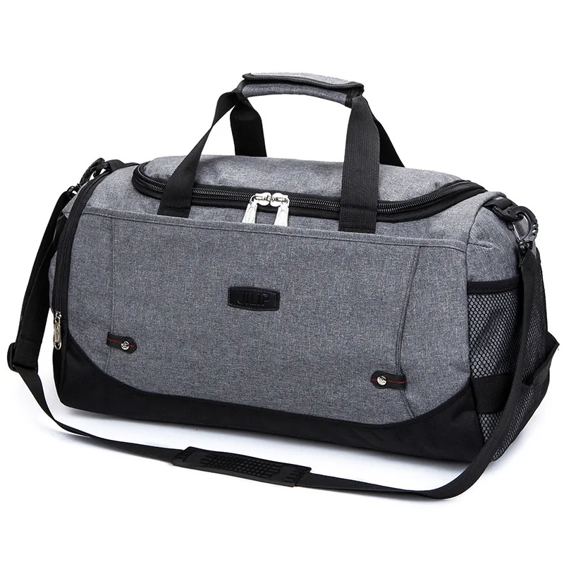 Мужская сумка для путешествий, одноцветная, через плечо, для багажа, унисекс, портативная, нейлон, сумки, большая, многофункциональная, сумка на плечо для мужчин, XA34WC - Цвет: Gray