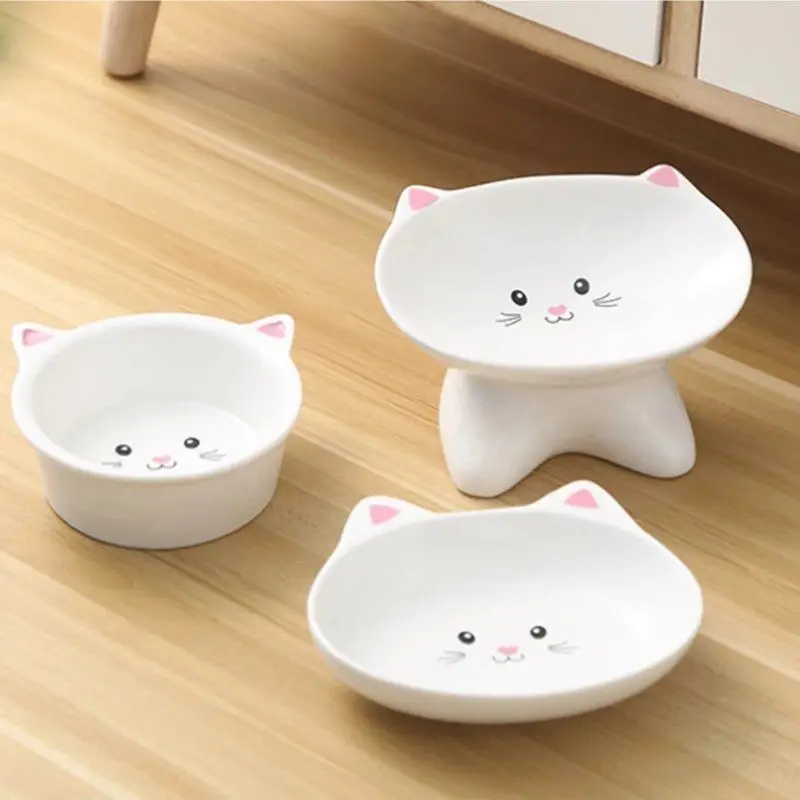 

Cute Patterns Ceramic Pet Bowl Cute Cat Bowl Water Basin Dog Pot Pet Drinking Eat Bowl Round Ceramic Bowl Feeders Pet Products