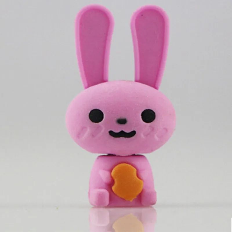 smile rabbit pink red