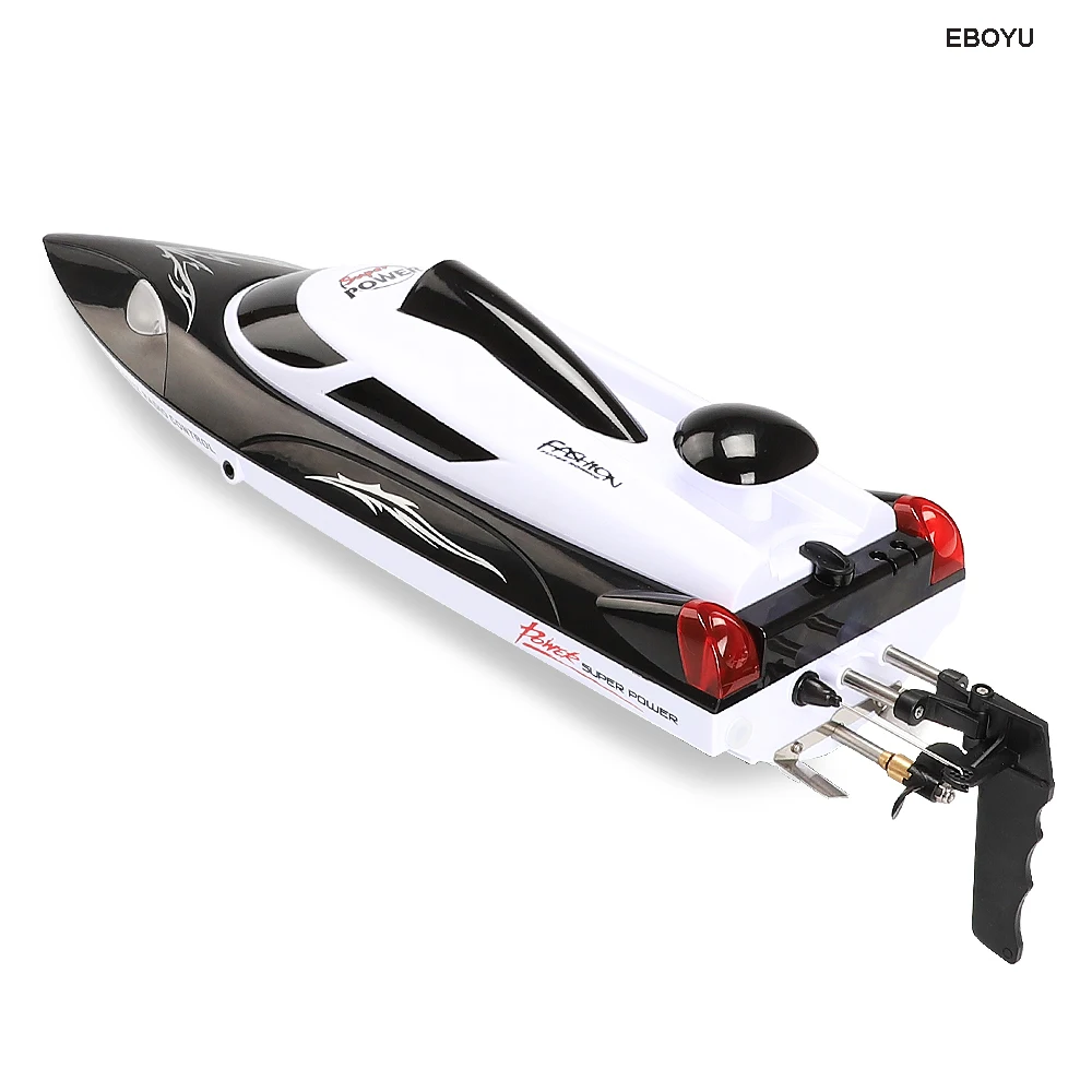 HongXunJie HJ806 2 4G 4CH 180 водонепроницаемый 35 км/ч скоростная гоночная лодка с красочными