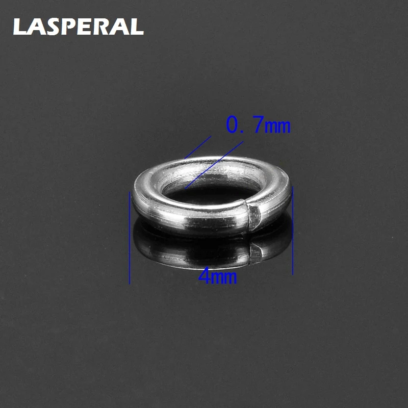 

LASPERAL 50/500PCs Stainless Steel Open Jump Rings Jewelry Findigns Silver Color Split Rings For DIY Necklace Bracelet Jewelry