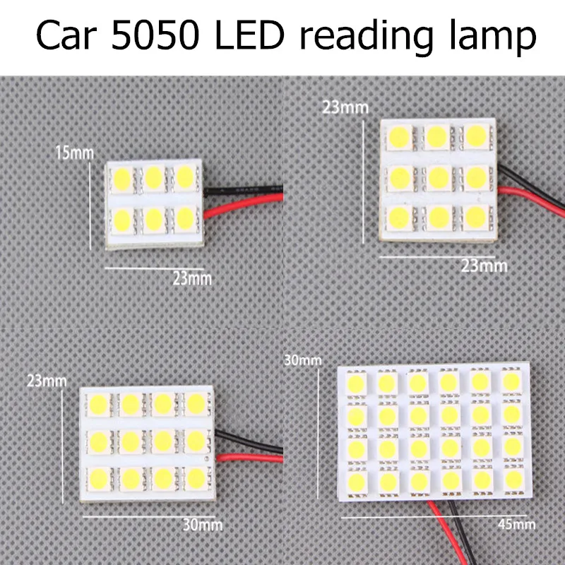 1 шт. белый, красный, синий T10 24 Smd Светодиодная панель авто интерьер чтения Карта Лампа светильник купол фестон BA9S 3 адаптер DC 12 В