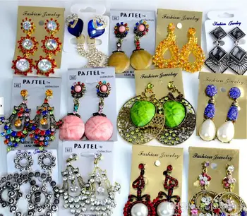 

Free Shipping Top Quality Fashion Vintage Crystal Chandelier Earrings Exaggerated Long Section Jewelry Earrings Mix Wholesale