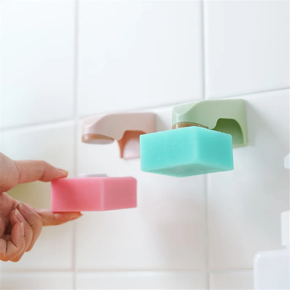 

VOGIVGO Magnetic soap dish soap box suction cup wall-mounted drain magnet suction soap machine free punching bathroom soap box