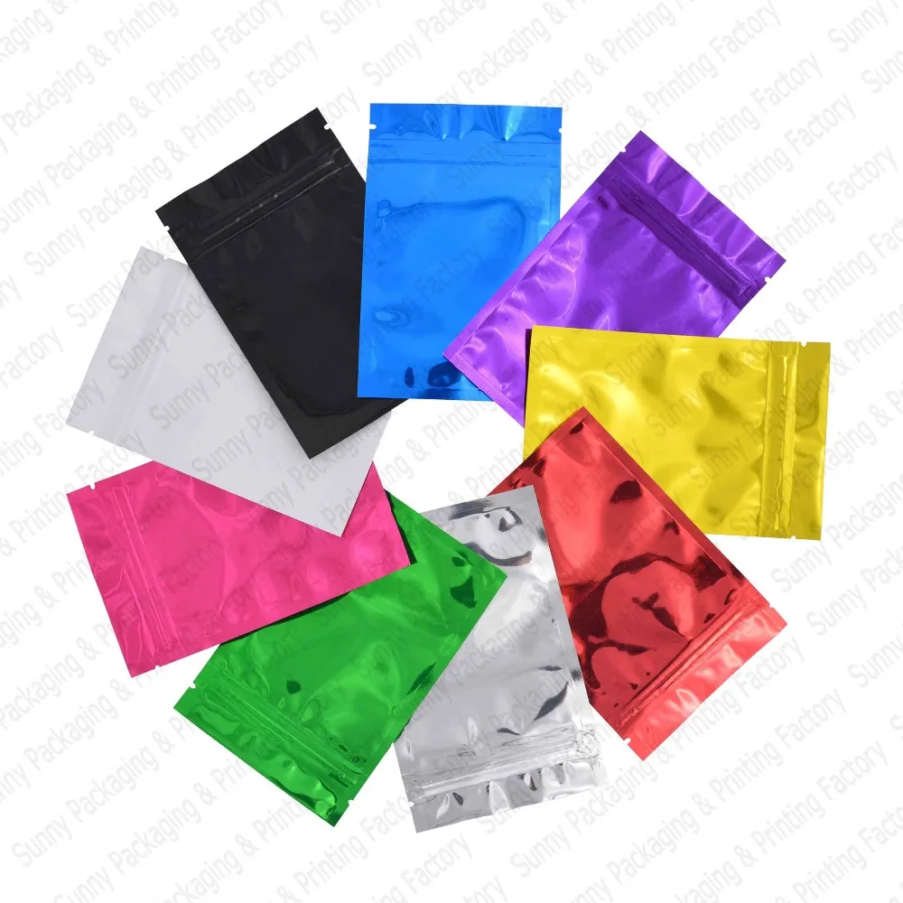 

18*26 cm (7.1''*10.2'') Colorful Top Feed Foil Zip lock Bags Food Pouches,Mylar Aluminum Foil Bag,Tea Pouches Food Storage