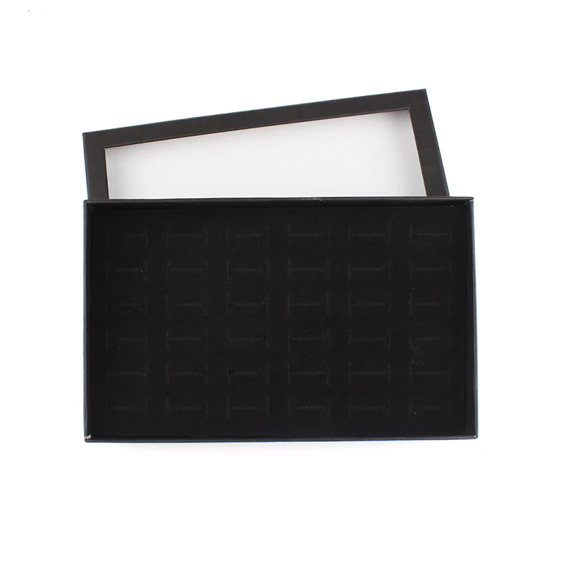 Бархатный лоток для демонстрации колец и ювелирных изделий кейс с 36 отделениями