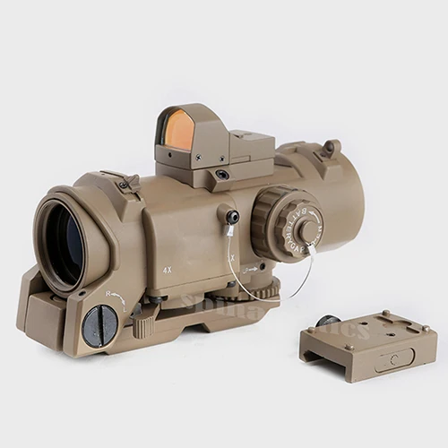 Оптика SPINA 1-4x32F+ HD400 оптический прицел охотничий страйкбол прицел - Цвет: Бежевый