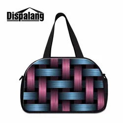 Dispalang геометрический 3D принт Для женщин Дорожные Сумки Дизайнерские мужские багаж одежды сумка Цветочные плечо вещевой Сумки для