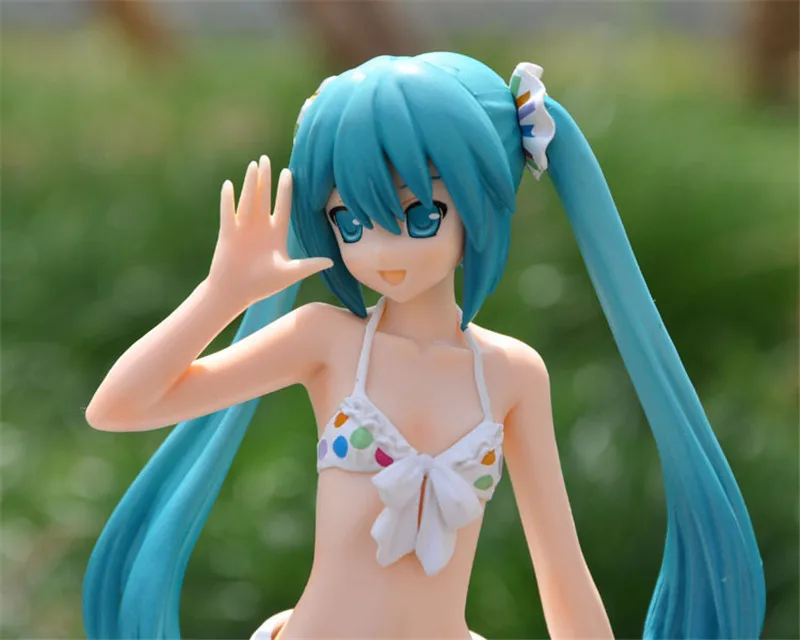 Hatsune Miku Action Figure Toys Anime Miku in Bikini Sexy Girl Figuras Dolls Brinquedos Gift 16 (1)