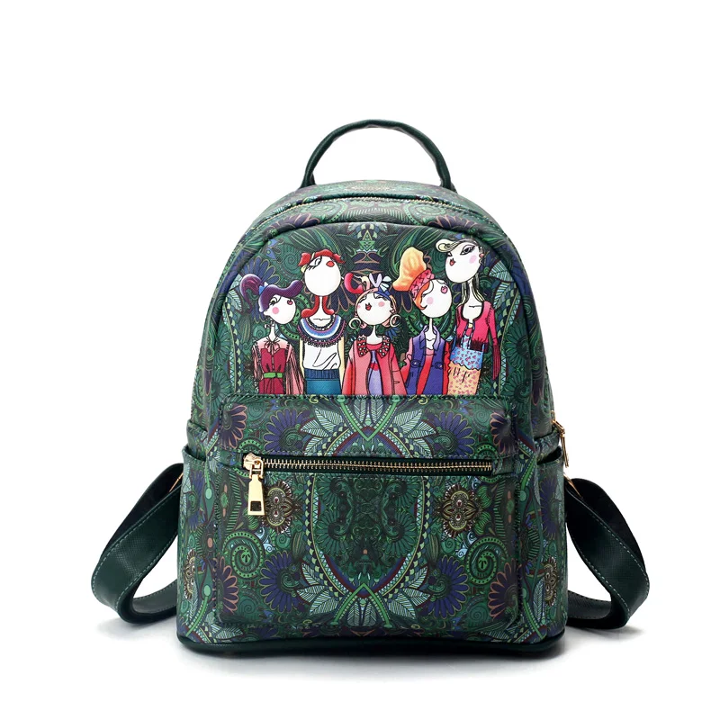 

UNstyle Casual Printing Backpacks Shoulder Bag Trend Leisure Backpack Ladies Bag Travel Bags bolsas BP028