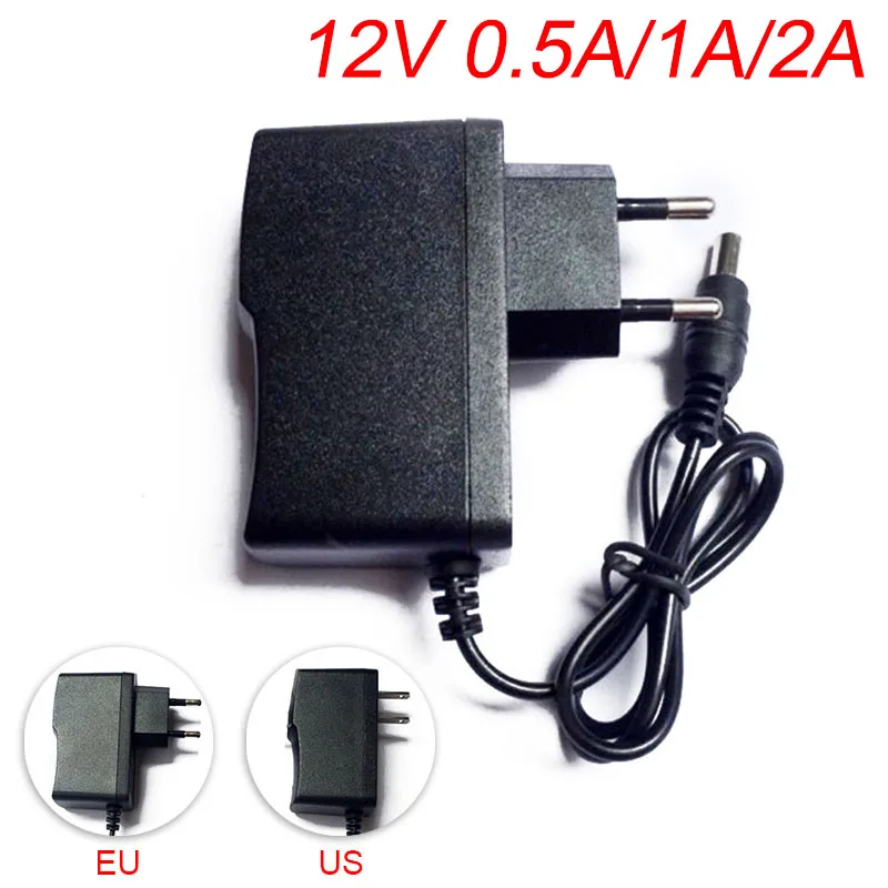 AC 100V 220V к DC 12V 5V 9V 1A 2A 3A 2000ma адаптер питания зарядное устройство адаптер 5,5mm x2.1 2,5mm для CCTV светодиодный светильник