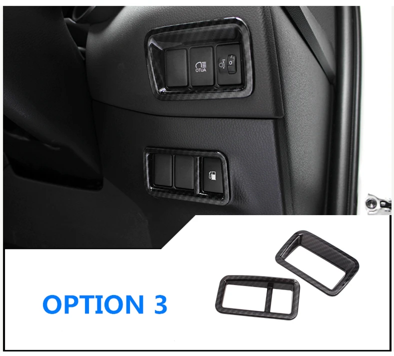 Интерьер автомобиля углеродного волокна зерна ABS Материал Decroation Накладка для Toyota CHR C-HR RHD