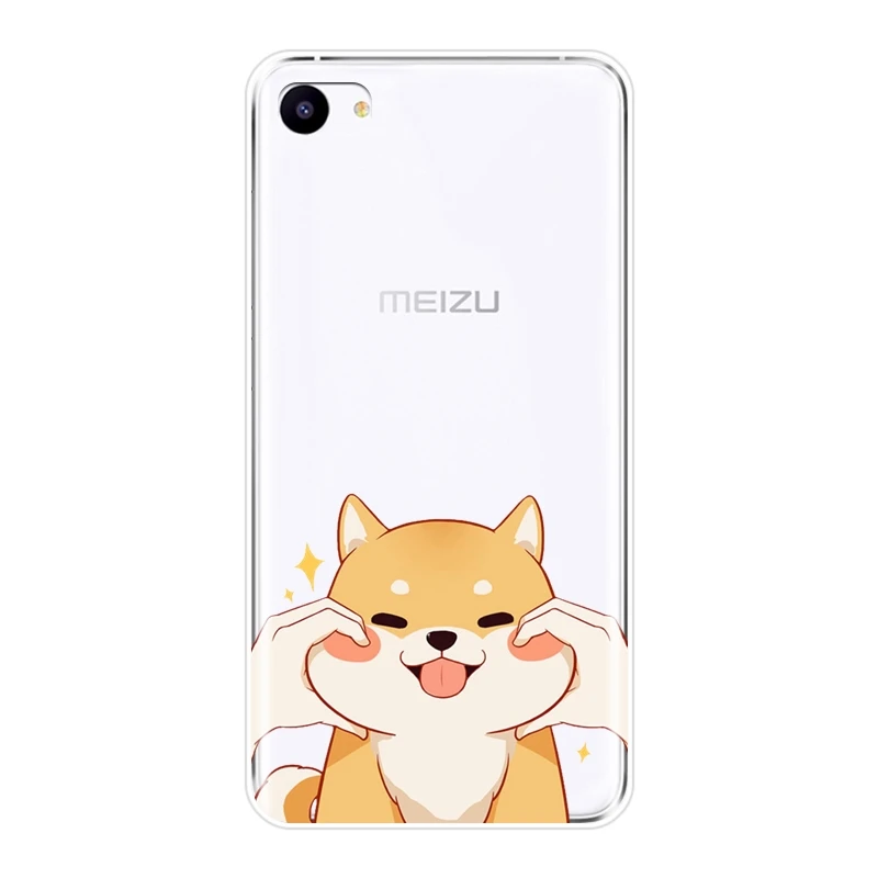 Мягкий силиконовый чехол для телефона Meizu 16th 16x15 Lite 16 Plus Шиба ину собака милый